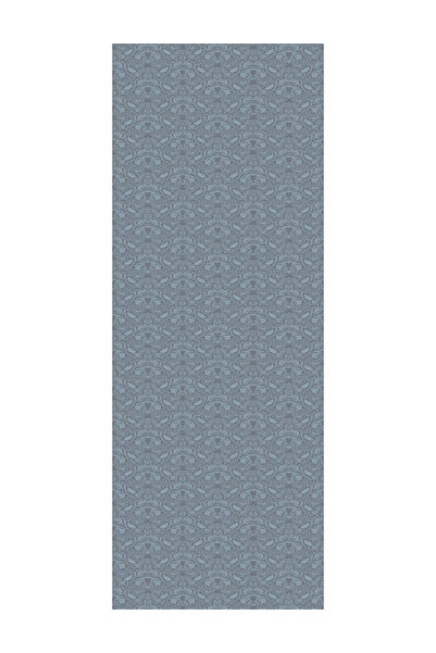 Mooncorn Moren Pattern Shine Line Shawl Dark Grey-Light Blue