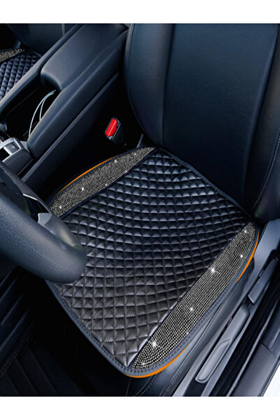 dizaynpark 2 bucăți de lux din piele pentru scaunul din față pentru mașină, p...