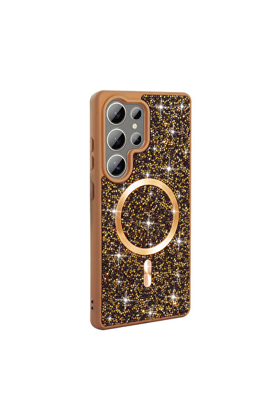 ZM STORE غطاء متوافق مع هاتف سامسونج جالاكسي S25 ألترا بتصميم ماسي وغطاء فسيف...