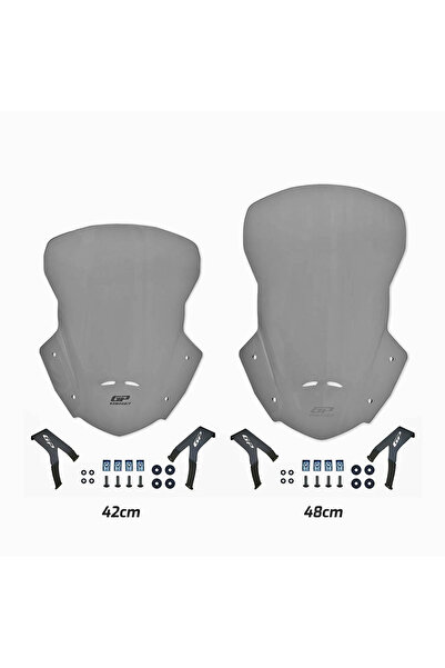 GP KOMPOZİT Honda CRF250L / CRF300L 2013-2020 Uyumlu Tur Camı Füme 42 cm