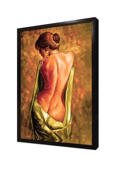 Tablosan Tablou MDF cu rama pentru femei cu spatele deschis