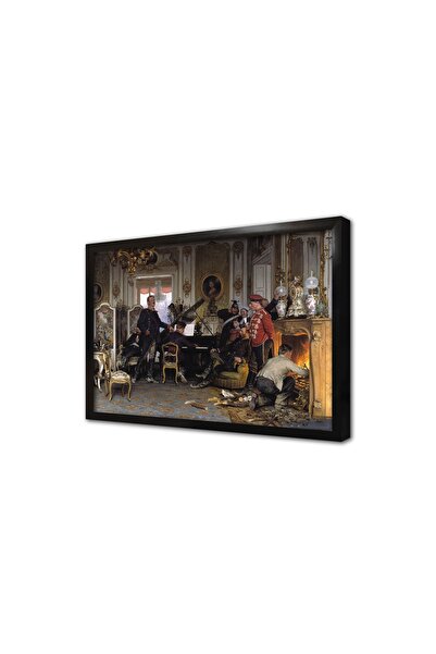 Tablosan Pictură MDF într-o ramă în formă de trunchi de lemn în afara Parisului