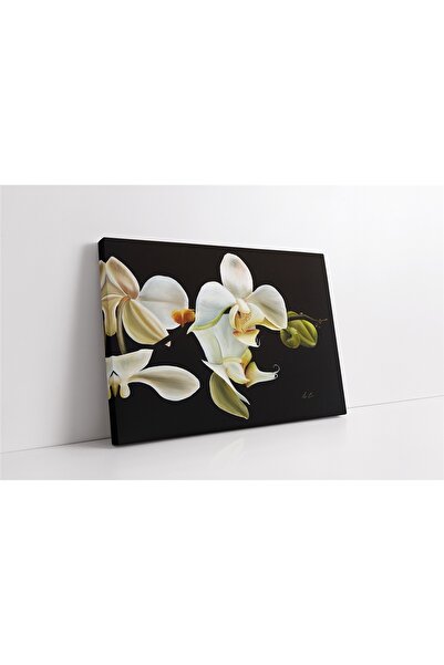 Tablosan Pictură pe pânză cu flori alb-negru