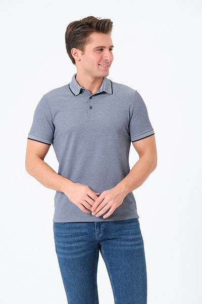 Rich Men's Basic T-Shirt Polo Neck T-Shirt