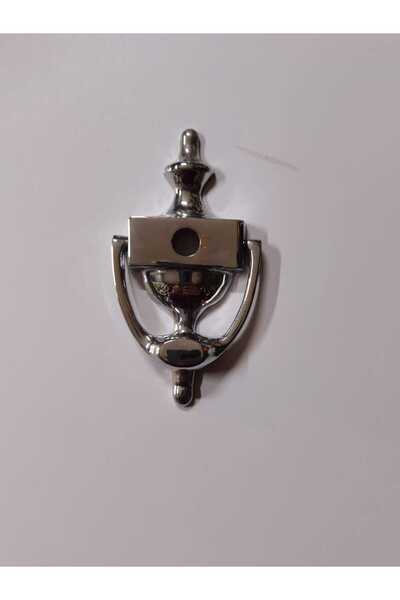 İnan - Pirinç Çelik Kapı Tokmağı Taktak Uyumlu Tak Tak Zil Krom