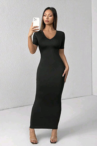 missamour Women's V-Collar Trend Max Oyho Dress