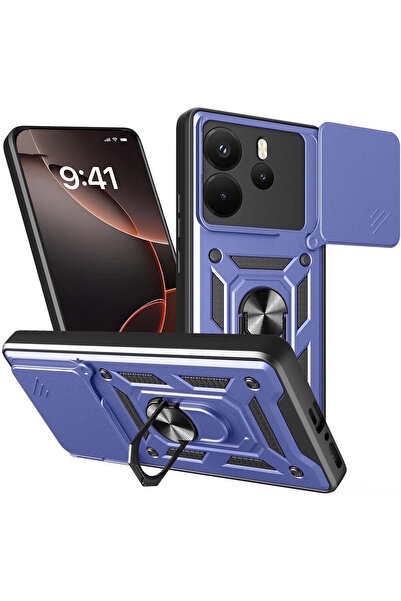 m.tk moveteck حافظة لهاتف Xiaomi Redmi Note 14 مع حماية للكاميرا وحلقة منزلقة...