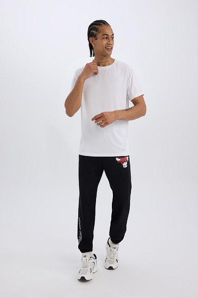 DeFacto Φούτερ NBA Chicago Bulls Jogger - Υπερμεγέθη, με τσέπες και ελαστικά πόδια