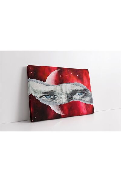 Tablosan Pictură pe pânză cu steagul turcesc și ochii lui Ataturk