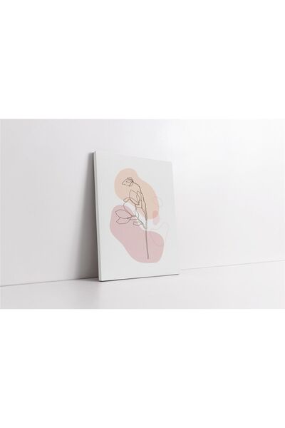 Tablosan Pictură pe pânză cu flori în artă linieară VII