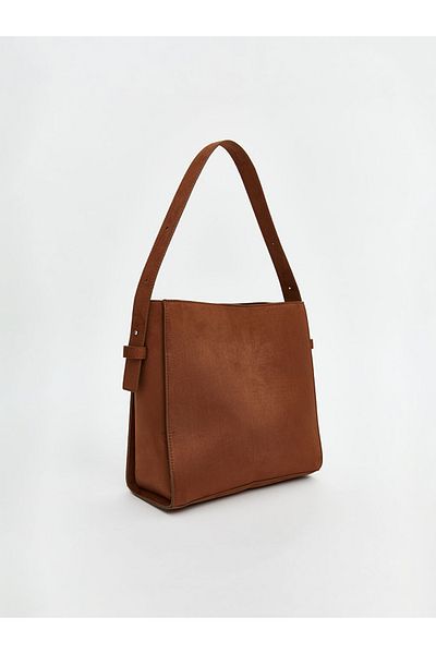LC Waikiki Suede πολύ κομψή γυναικεία τσάντα (27x26x12 cm)