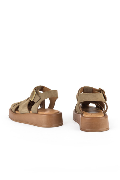 Ziya , Hakiki Deri Kadın Sandalet 1511033Z25013 Bej