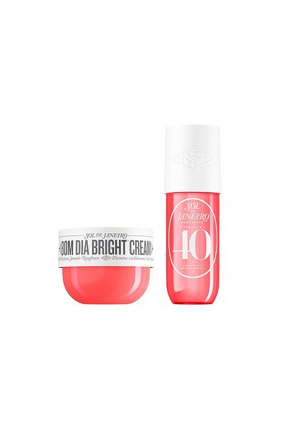 Sol De Janeiro Bom Dia Bright Body Cream with Vitamin C, 240ml with Cheirosa '40 Hair & Body Fragran