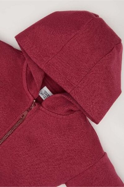 DeFacto Baby Girl Soft Feather Hooded Zipper Sweatshirt - D0750A524Au