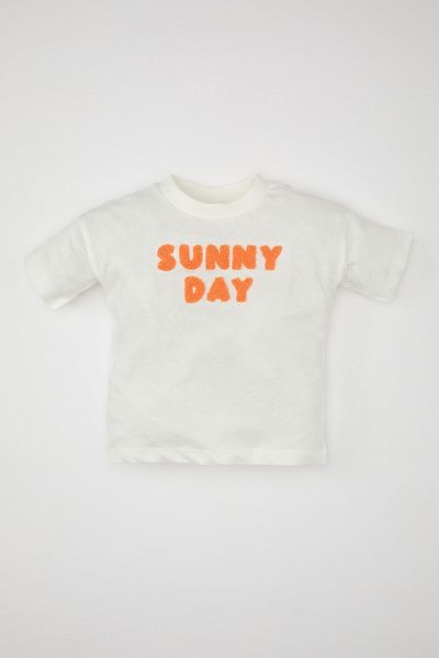 DeFacto Tricou imprimat cu mânecă scurtă pentru fetiță - Decolteu Crew C9434A524SM