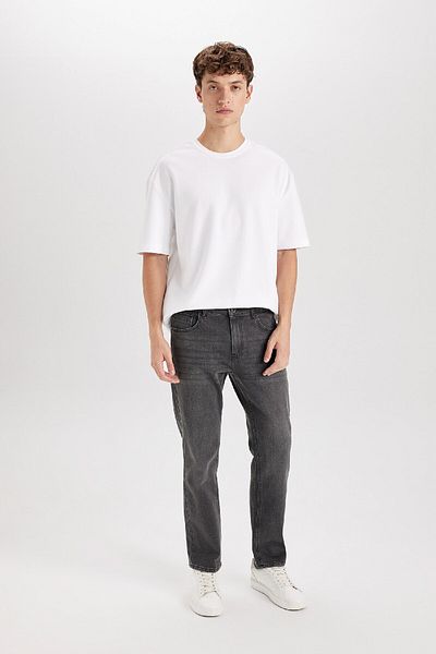 DeFacto Παντελόνι Sergio Regular Fit Jean - Κανονική μέση, πόδι σωλήνα D0028ax24au