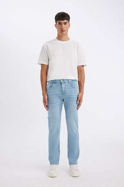 DeFacto Sergio Regular Fit Jean Παντελόνι - Κανονική μέση, Σωληνάριο D1826AX24SM