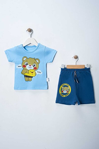 MyPrettyBaby طقم علوي وسفلي للأطفال من BABY HERO BEAR مطبوع 100% قطن جيرسي وا...