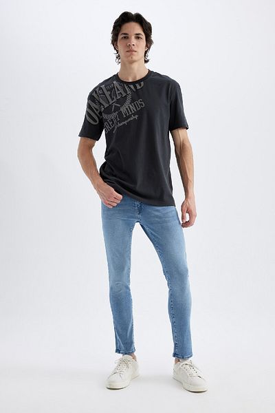 DeFacto Regular Fit Crew Neck Printed Short Sleeve T-Shirt C5673Ax24Hs