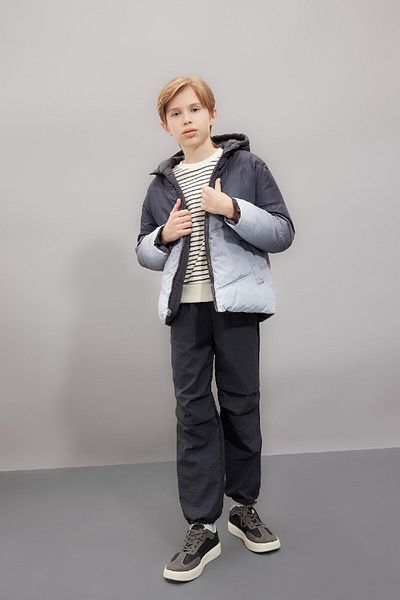 DeFacto Boy Water Repellent Double Sided Hooded Puffer Coat C5635A824Wn
