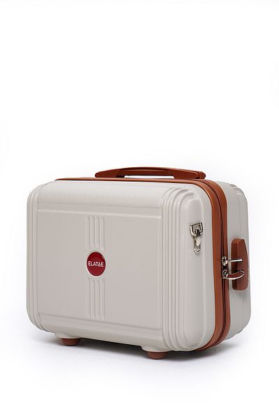 ELATAE Unbreakable Premium Women's Makeup Bag Shoulder Strap Password Hand Suitcase V303