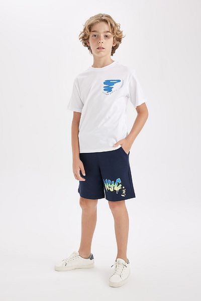 DeFacto Boy's Printed Shorts - D0483A824HS