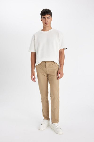 DeFacto Παντελόνι καμβά Chino Straight Leg - D1526AX24SM