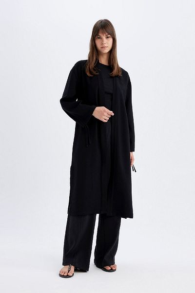 DeFacto Langärmliger Kimono mit entspannter Passform und Chief-Kragen - C9690AX24SM