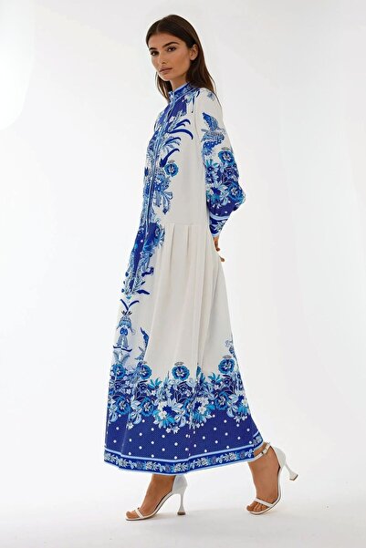 Hiccup Printed Long Sleeve Maxi Dress