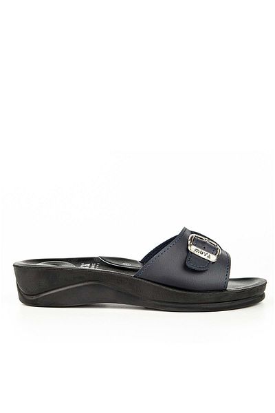 Muya Navy Blue Ανατομική Σόλα Gun Spur and Slippers - Four Seasons Women