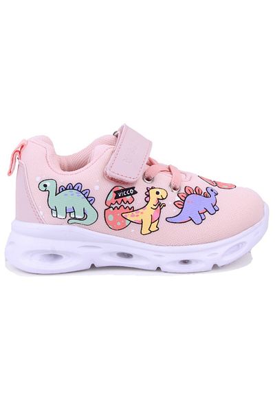 Vicco Dino 346P25Y171 Powder Orthopedic Daily Girl's Sports Shoes