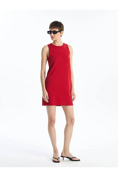 LC Waikiki Crew Neck Striped Women's Dress