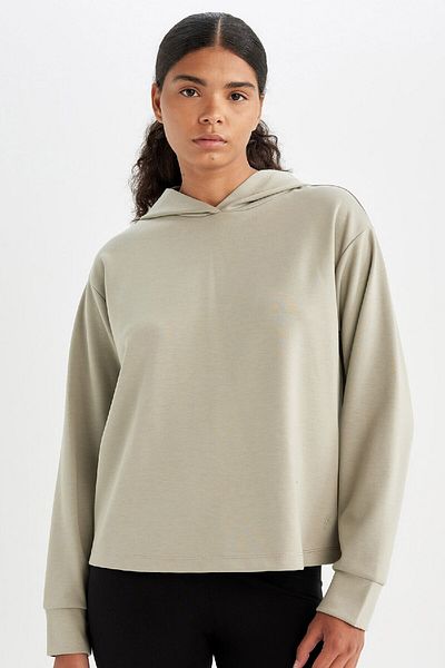 DeFacto Skuba Diver Fabric Hooded Basic φούτερ - A5626ax24au