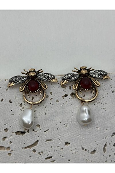 lysiaaccessory Marka Model İncili Arı Küpe