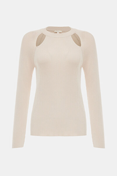 W Collection سترة بأكمام طويلة وياقة حجرية