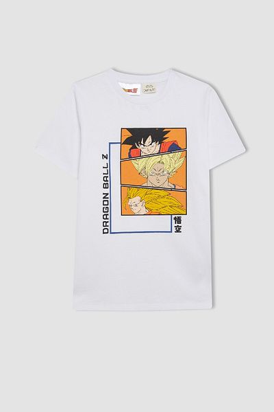 DeFacto Set pijamale Dragon Ball pentru băieți, pantaloni scurți cu mânecă scurtă D2105a824sm