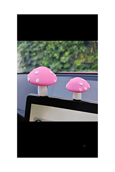 himi bijuteri aksesuar 2'li Pembe Mantarlar Dikiz Aynası Süsü Ayna Süsü Araç ...