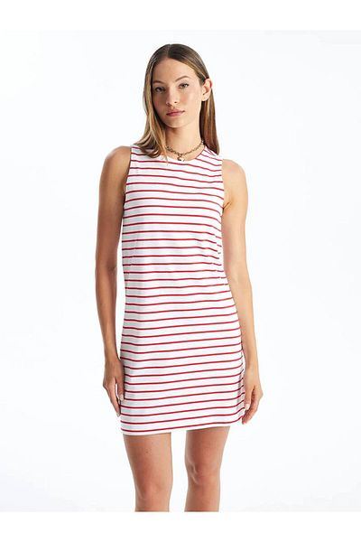 LC Waikiki Crew Neck Striped Women's Dress
