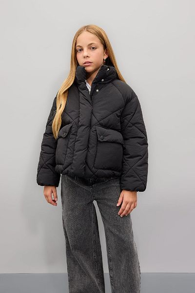 DeFacto Girls Water Repellent down Coat Stand Collar Pocket Zip C6335A824Au
