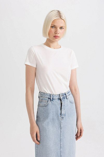 DeFacto Regular Fit Crew Neck Short Sleeve T-Shirt