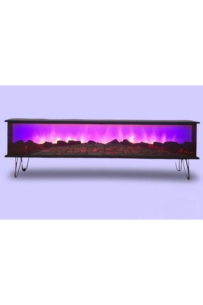 reyhan mobilya Tv Sehpası Full Şömineli Kumandalı Bluetooth Stereo Ses 6 Modl...