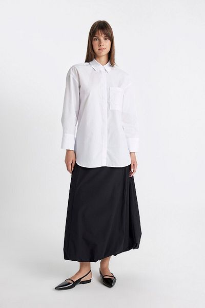 DeFacto Fustă Poplin maxi Balloon Fit - C8936AX24SM