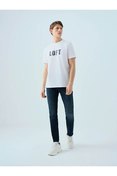 Loft Ανδρικό μπλουζάκι Regular Fit White Lf2039006