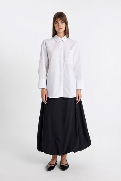 DeFacto Fustă Poplin maxi Balloon Fit - C8936AX24SM