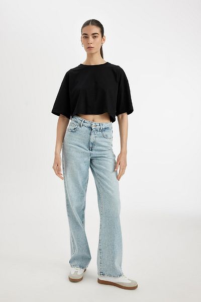 DeFacto Coool Oversize Fit 2-Pack Basic Short Sleeve T-Shirt D2407Axns