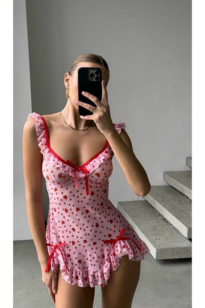 Lavinlingeriee Pink Dress with Heart (Dowry, Engagement, Bundle)