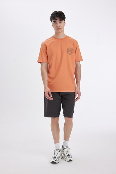 DeFacto Crew Neck Printed Regular Fit Short Sleeve T-Shirt C9224axog191