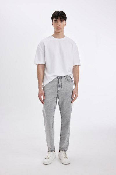 DeFacto Jeanshose im Skinny Fit im 90er-Stil mit hoher Taille - D2367ax24sm