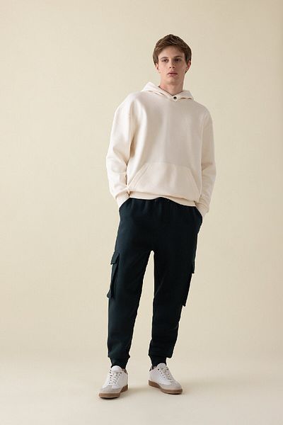 DeFacto Jogger-Jogginghose mit normaler Passform – Cargo-Tasche, Schnürung, elastisches Bein Y5533az24au