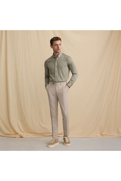 Sarar Interview Woven Fabric Solid Cotton Slim Fit Black Pants